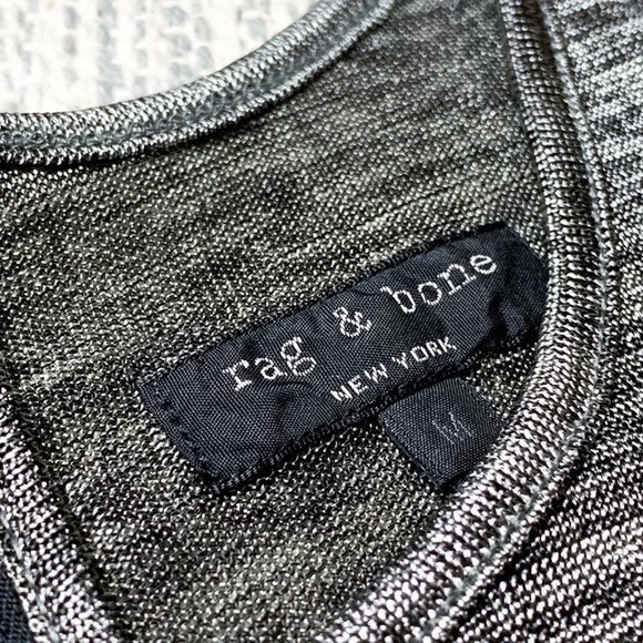 Silver Rag&bone Open Shoulder Shirt - Picture 6 of 6